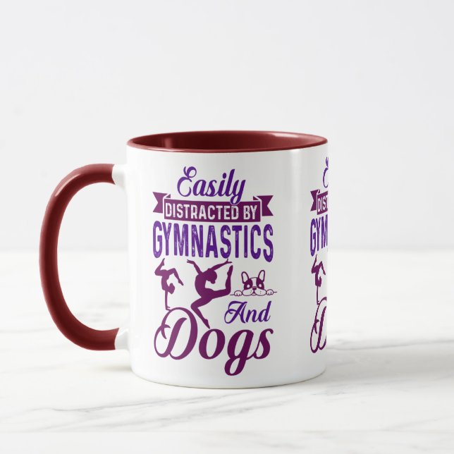 Mug Facilement distrait par la gymnastique et les chie (Gauche)