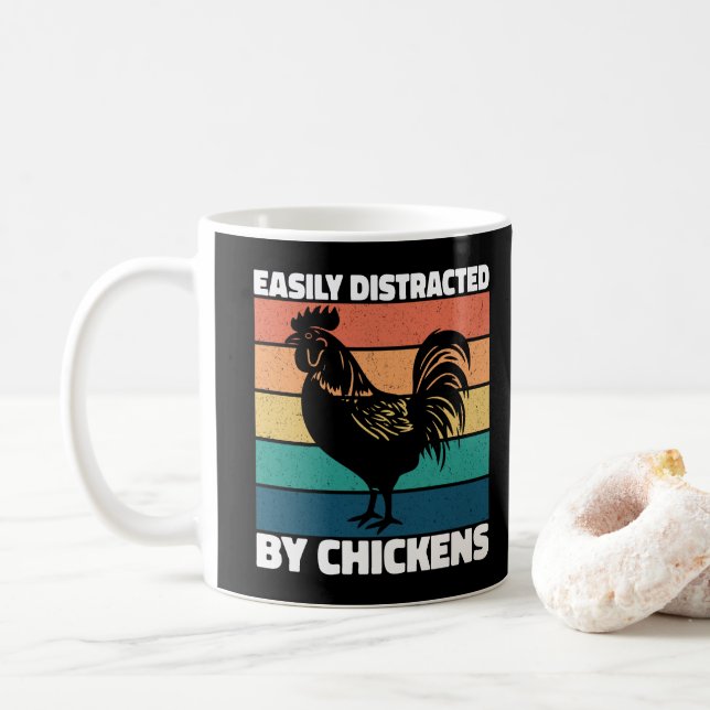 Mug Facilement Distrait Par Les Amoureux De L'élevage  (Avec donut)