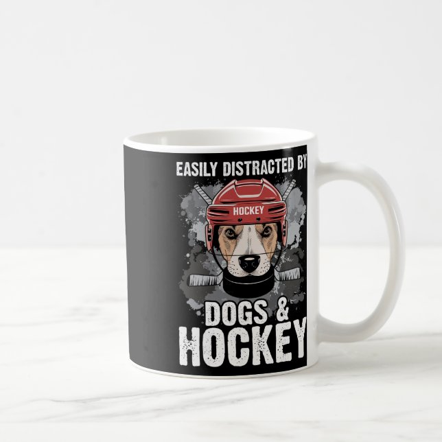 Mug Facilement Distrait Par Les Chiens Et Le Hockey Dr (Droite)