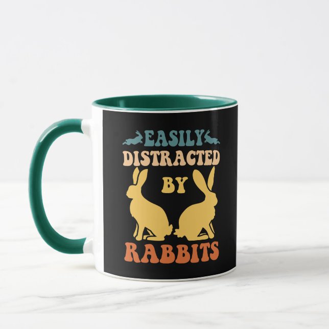 Mug Facilement Distrait Par Les Lapins (Gauche)