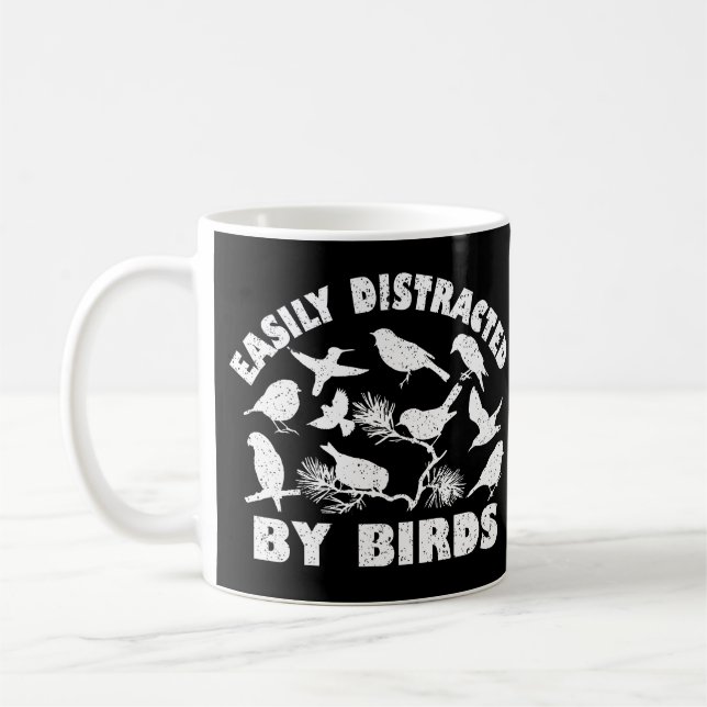 Mug Facilement Distrait Par Les Oiseaux (Gauche)