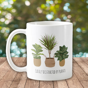 Mug Facilement Distrait Par Les Plantes
