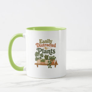 Mug Facilement Distrait par les Plantes Jolies Plantes