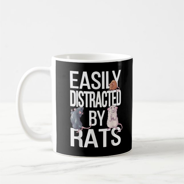Mug Facilement Distrait Par Les Rats Maman Rat Papa Ra (Gauche)