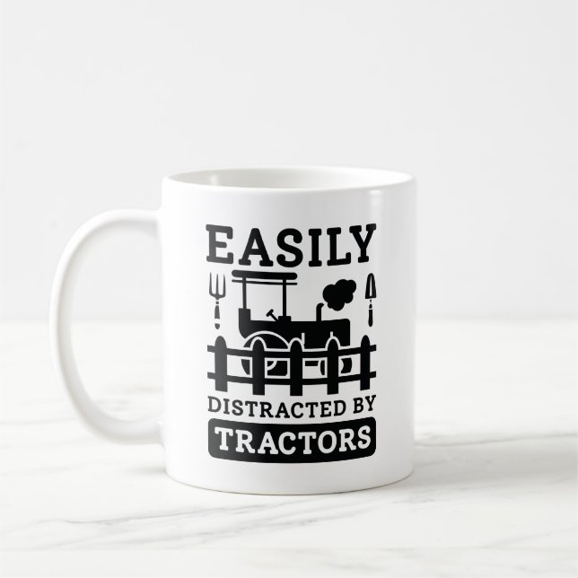 Mug Facilement Distrait Par Les Tracteurs (Gauche)