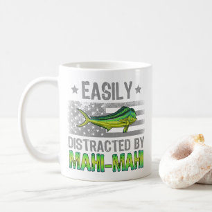 Mug Facilement distrait par Mahi Mahi, pêcheur US Drap