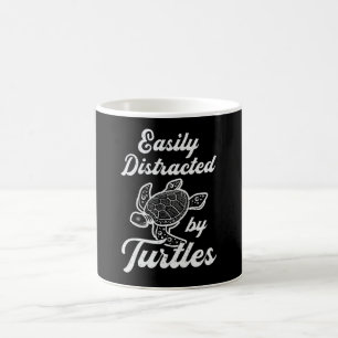 Mug Facilement Distrait Par Tortues Tortues Mer Lover 