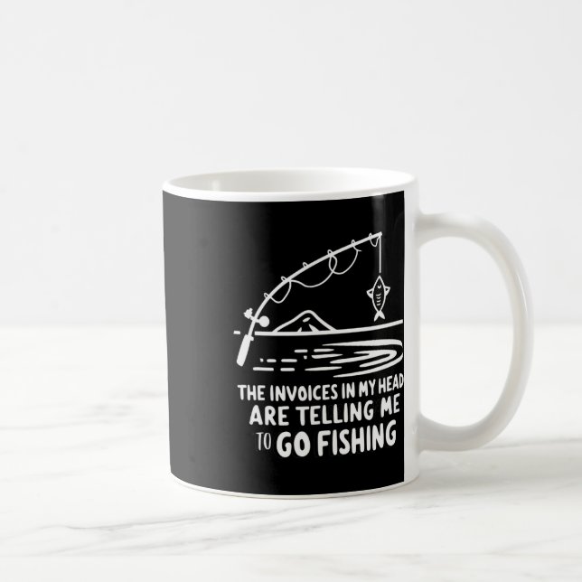 Mug Factures Dans Ma Tête Pêche Drôle Comptabilité Cpa (Droite)