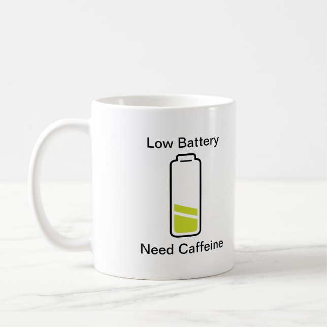 Mug Faible consommation de caféine (Gauche)