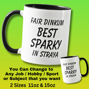 Mug Fair Dinkum BEST SPARKY (Electricien) en Straya