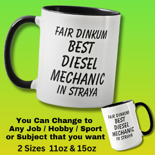 Mug Fair Dinkum MEILLEUR DIESEL MÉCANIQUE à Straya