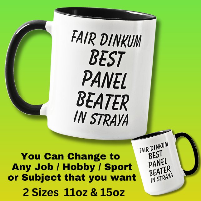 Mug Fair Dinkum MEILLEUR PANEL MEATER à Straya (Créateur téléchargé)