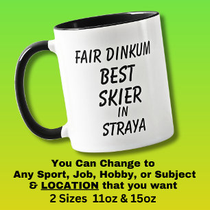 Mug Fair Dinkum MEILLEUR SKIEUR en Straya 