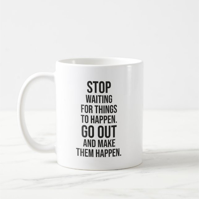 Mug Faire bouger les choses - Gym, Hustle, Succès, Ins (Gauche)