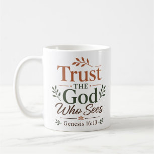 Mug Faire Confiance au Dieu qui Voit Encouragement Chr