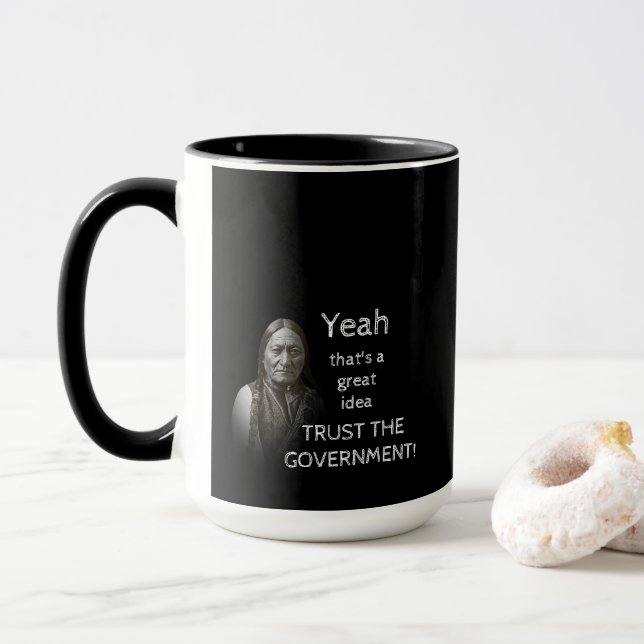 Mug Faire confiance au gouvernement (Avec donut)