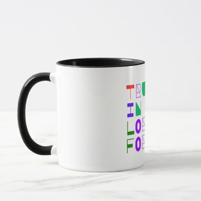 Mug Faire Confiance au Seigneur Chrétien (Gauche)