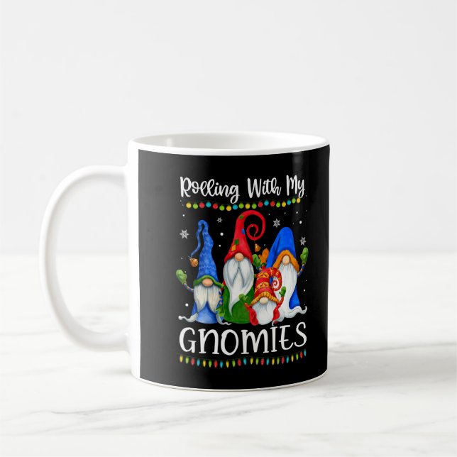 Mug Faire de la balade avec mes gnomes drôles gnome lu (Gauche)