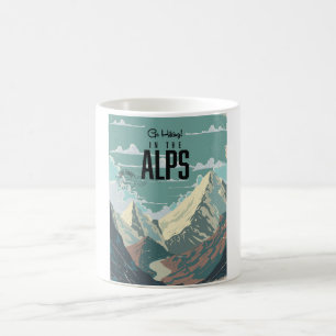 Mug Faire de la randonnée dans les Alpes