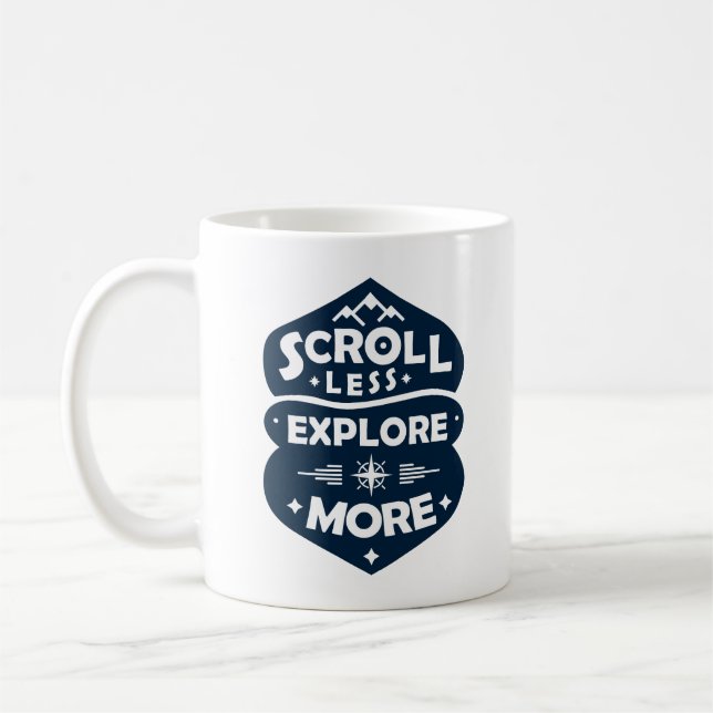 Mug Faire défiler moins, Explorer plus (Gauche)