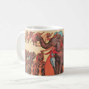Mug Faire Des Éléphants Avec Des Femmes Et Des Formate