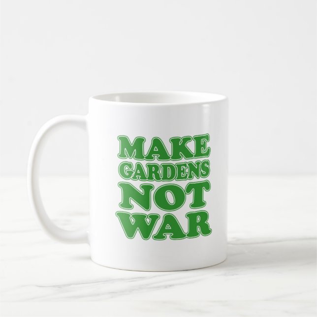 Mug Faire des jardins pas de la musique Cool de guerre (Gauche)