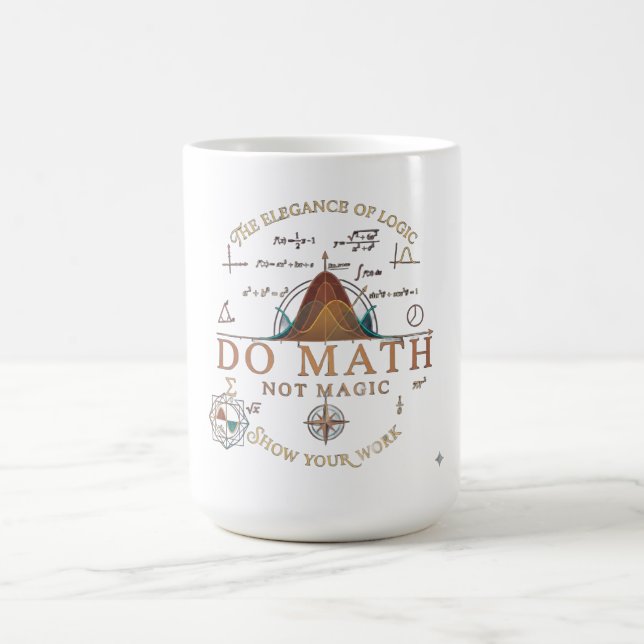 Mug Faire des Maths Pas de la Magie Maillot à Manches  (Centre)