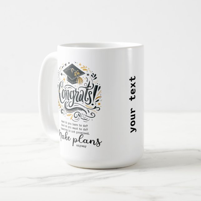 Mug Faire des plans quand même (Devant gauche)