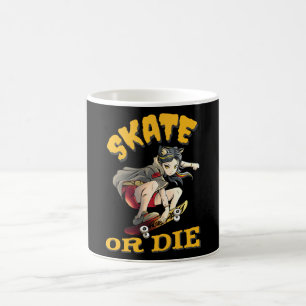 Mug Faire du skate ou mourir Fille Skateuse