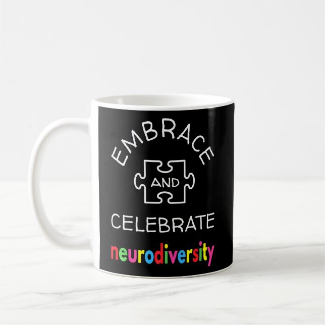 Mug Faire Face À La Neurodiversité Et La Célébrer (Gauche)