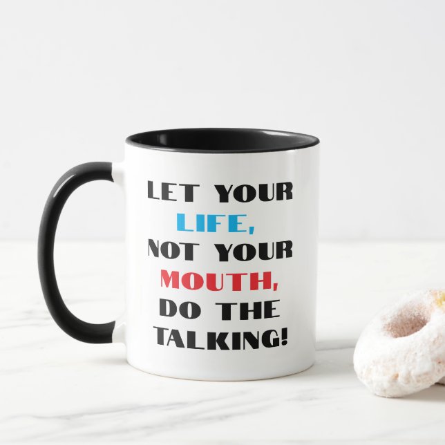 Mug "Faire la conversation" (Avec donut)