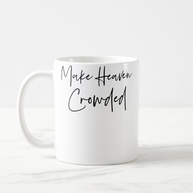 Mug Faire le ciel bondé Christian Jésus Sauvé Rédempte (Gauche)