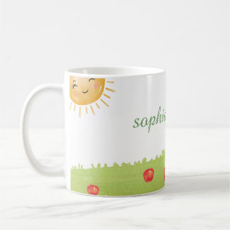 Mug Faire-part de Baby Shower à l'aquarelle pour une F
