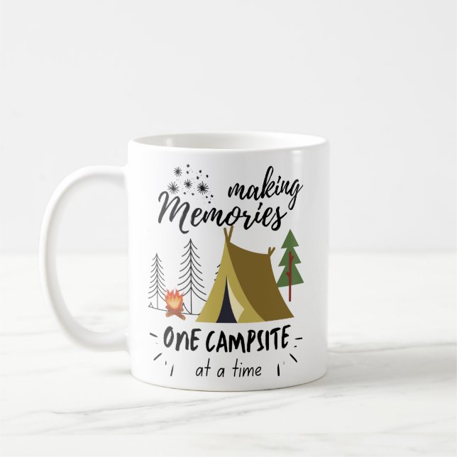 Mug Faire Souvenir Un Camping À La Fois Camping (Gauche)