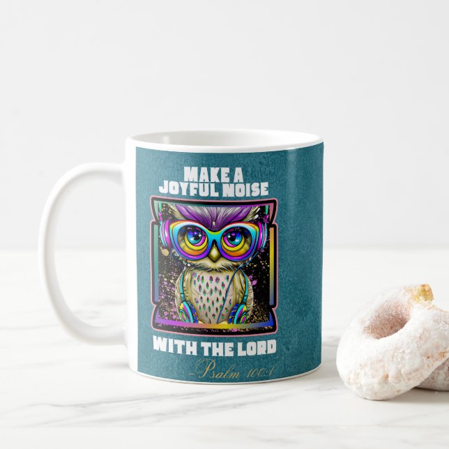 Mug Faire un bruit joyeux foi chrétienne (Avec donut)
