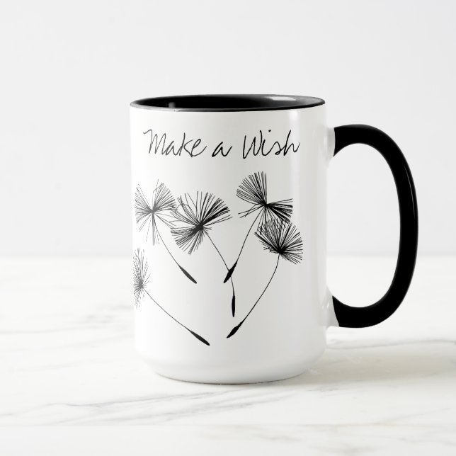 Mug Faire un voeu sur un Dandelion (Droite)