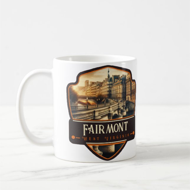 Mug Fairmont, Virginie-Occidentale | Vintage (Gauche)