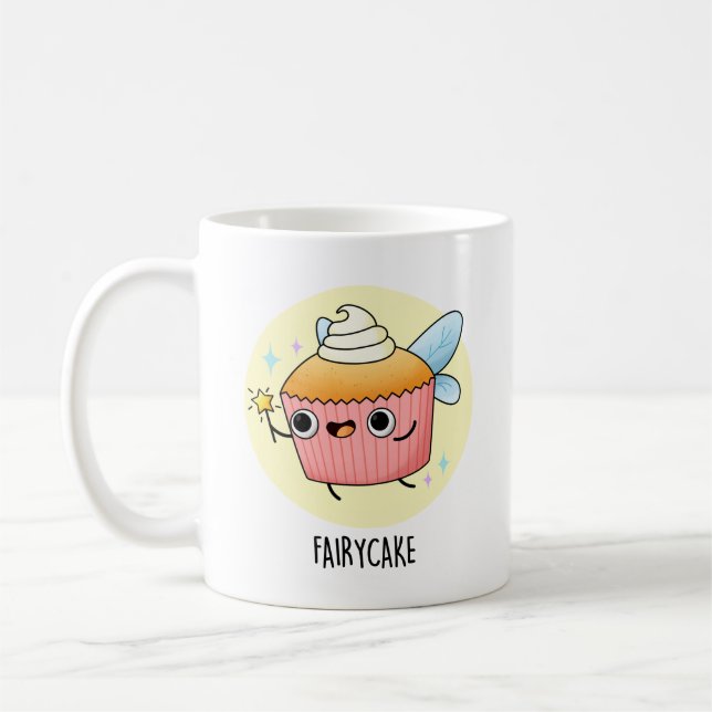 Mug Fairy Cake Funny Cupcake Pun (Gauche)