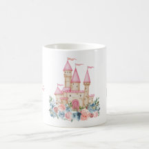 Fairytale Castle Imaginaire Monogramme Nom Floral 