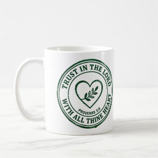 Mug Fais confiance au Seigneur Proverbes 3:5 Timbre en