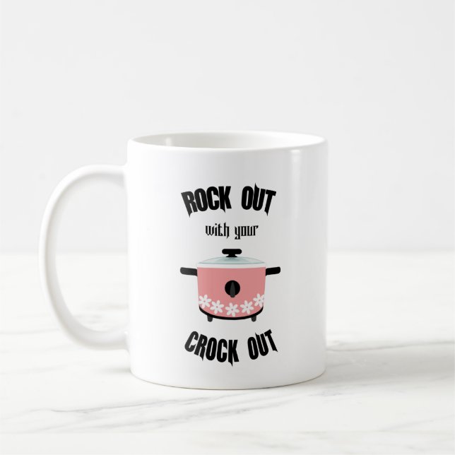 Mug Fais du rock avec ton faitout rose (Gauche)
