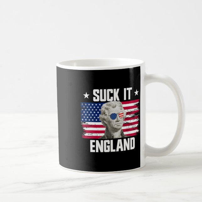 Mug Fais le, Angleterre Thomas Jefferson 4 juillet  (Droite)