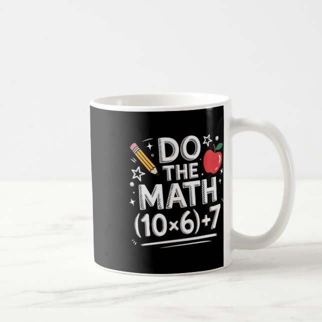 Mug Fais le calcul mème Pemdas Prof de primaire drôle  (Droite)