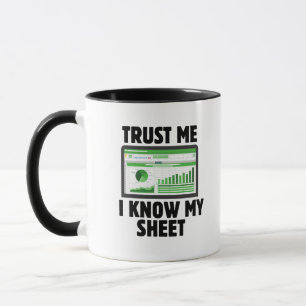 Mug Fais-moi confiance, je connais ma feuille, cadeau