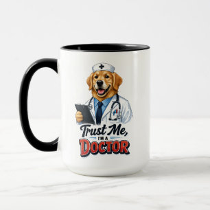 Mug Fais-moi confiance, je suis un docteur chien Drôle
