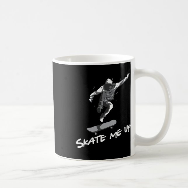 Mug Fais-moi monter planche à roulettes skateur cadeau (Droite)