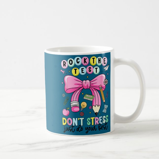 Mug Fais passer le test sans stress fais les tests de  (Droite)