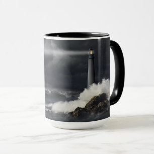 Mug Faisceau lumineux dans l'océan orageux