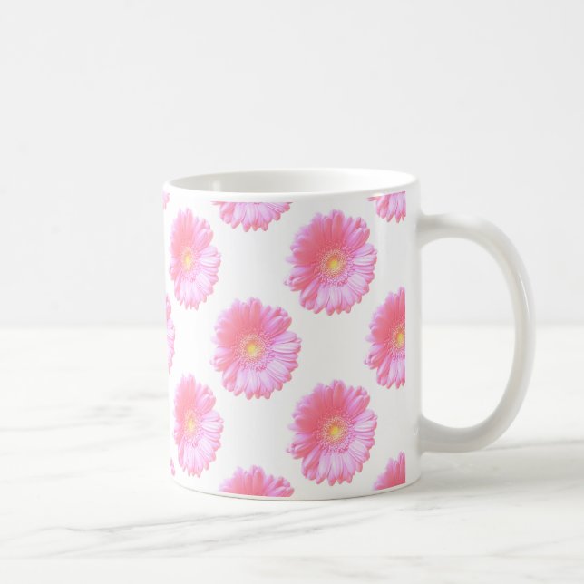 Mug Faisée de gerbera rose pâle (Droite)