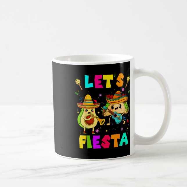 Mug Faisons de Fiesta Taco Avocado Funny Cinco De Mayo (Droite)